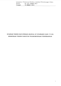 CASR Part 171 - Aeronautical Telecommunication Service and Radio Navigation Service Providers
