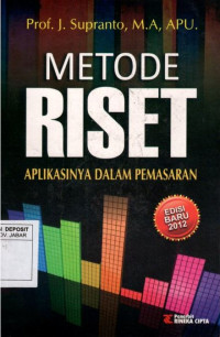 METODE RISET APLIKASINYA DALAM PEMASARAN