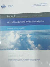 Annex 13 : Aircraft Accident and Incident Investigation