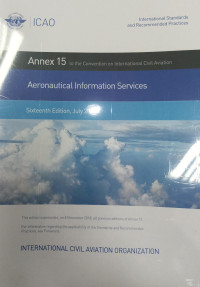 Annex 15 : Aeronautical Information Service
