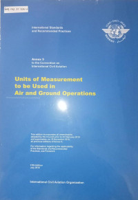 Annex 5 : Units of Measurement to be Used in Air and Ground Operations