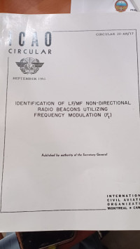 CIRCULAR 20-AN/17 IDENTIFICATION OF LF/MF NON-DIRECTIONAL RADIO BEACONS UTILIZING FREQUENCY MODULATION (F1)