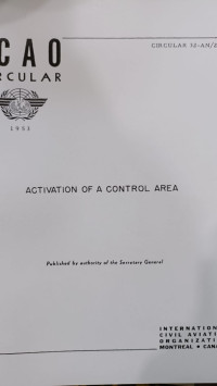 CIRCULAR 32-AN/27 ACTIVATION OF A CONTROL AREA