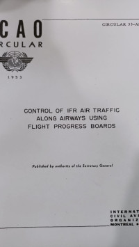 CIRCULAR 33-AN/28 CONTROL OF IFR AIR TRAFFIC ALONG AIRWAYS USING FLIGHT PROGRESS BOARD