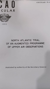 CIRCULAR 35-AN/30 NORTH ATLANTIC TRIAL OF AN AUGMENTED PROGRAMME OF UPPER AIR OBSERVATIONS