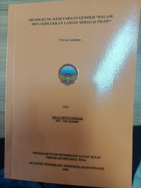 MENDUKUNG KESETARAAN GENDER 