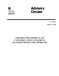 AC 120-29 - Criteria for Approval of Category I and Category II Weather Minima for Approach