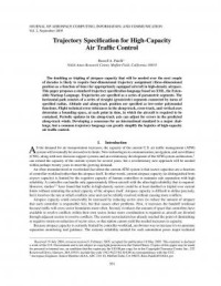 Trajectory Specification for High-Capacity Air Traffic Control (E-Book)