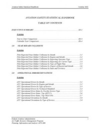 Aviation safety statistical handbook