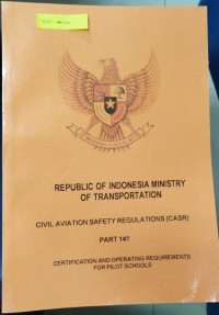 Image of CIVIL AVIATION SAFETY REGULATIONS (CASR)