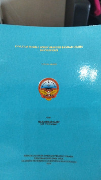 EVALUASI MARKA APRON BRAVO DI BANDAR UDARA BANYUWANGI