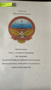 Image of MAKALAH PRIVATE PILOT LISENCE