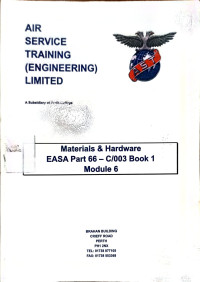 Image of Materials & Hardware EASA Part 66 - C/003 Book 1 Module 6