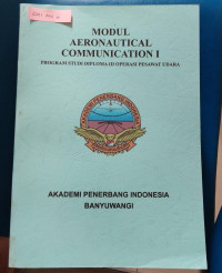 Image of MODUL AERONAUTICAL COMMUNICATION I