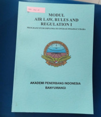 Image of MODUL AIR LAW, RULES AND REGULATION I