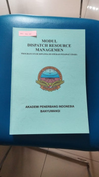 Image of MODUL DISPATCH RESOURCE MANAGEMEN
