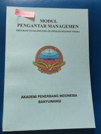 Image of MODUL PENGANTAR MANAGEMEN