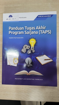 Image of Panduan Tugas Akhir Program Sarjana (TAPS)