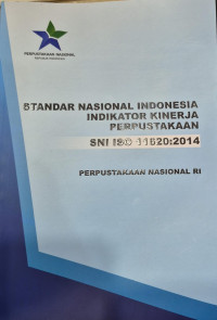 Image of standar nasional indonesia indikator kinerja perpustakaan