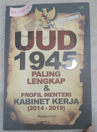 Image of UUD 1945 PALING LENGKAP
